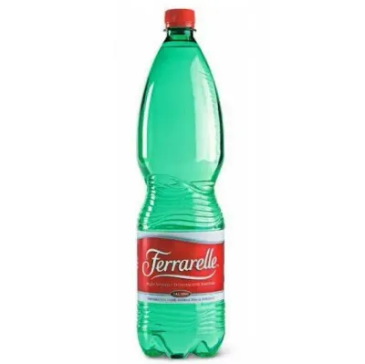 Ferrarelle Naturally Sparkling Mineral Water Plastic Bottles – 6 x 1.5L (Italian Sparkling Water)