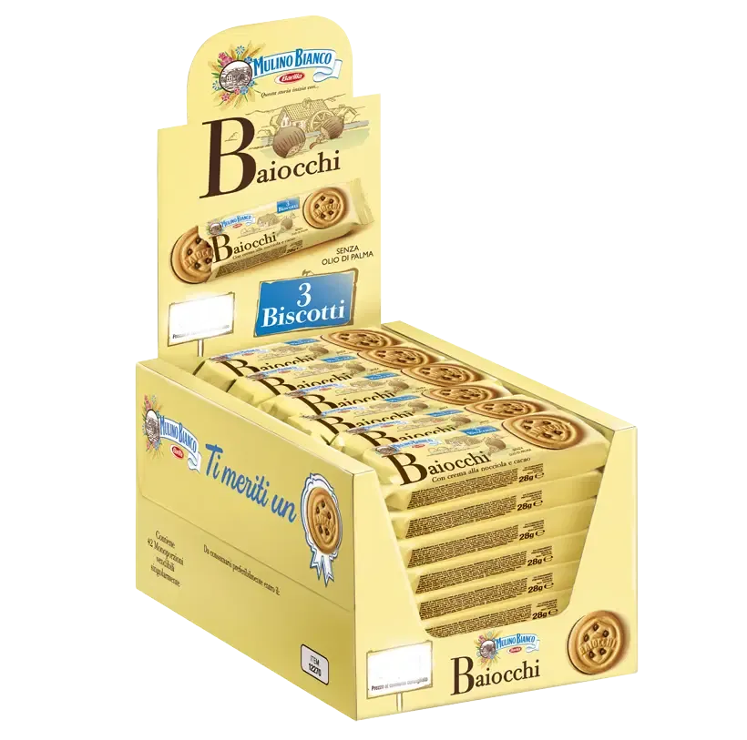 MULINO BIANCO BAIOCCHI COUNTER DISPLAY - 42x28gr
