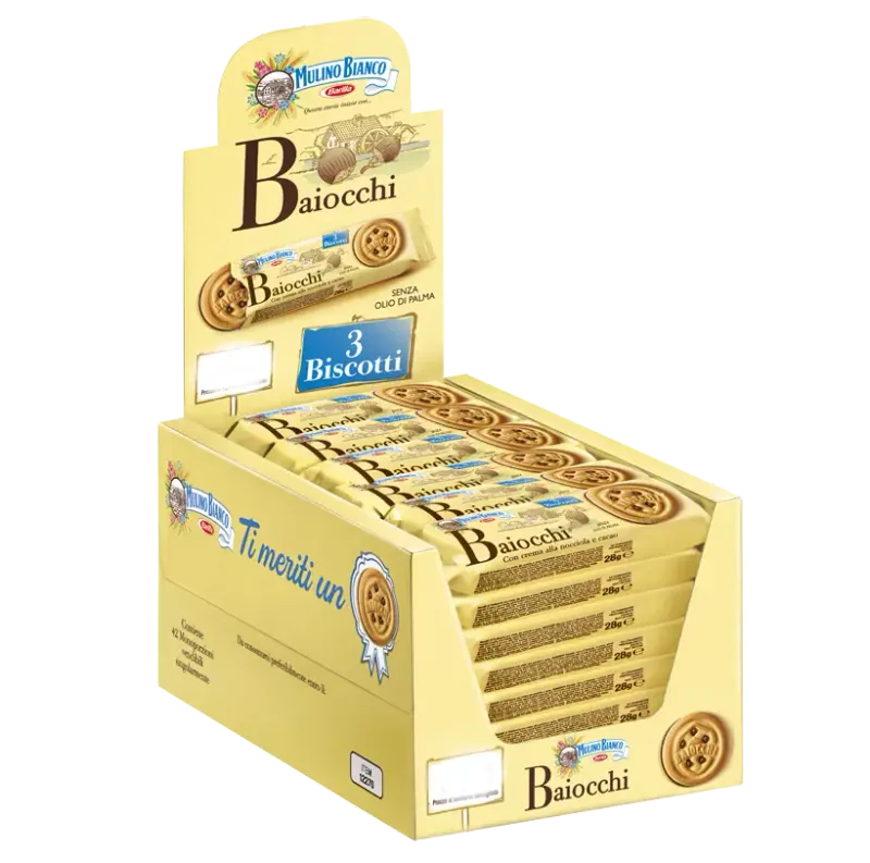 MULINO BIANCO BAIOCCHI COUNTER DISPLAY - 42x28gr