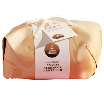 Fiasconaro Colomba Ananas, Albicocca e Pistacchi – 1kg Artisan Italian Easter Cake with Pineapple, Apricot &amp; Pistachios