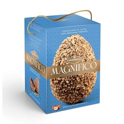 Condorelli Milk Chocolate Easter Egg with Toasted Hazelnuts – 230g Italian Gourmet Easter Egg