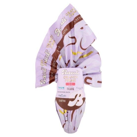 Bauli Large Milk Chocolate Easter Egg “Lei” – 365g with Designer Gift for Her