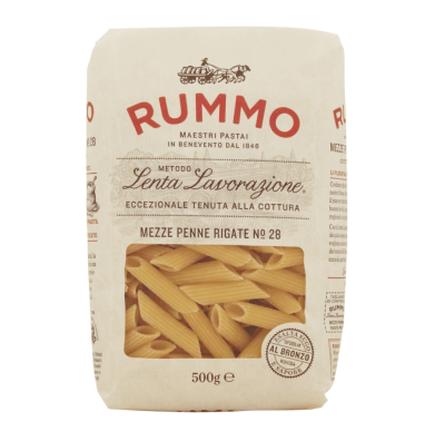 RUMMO MEZZE PENNE RIGATE No.28 - 500gr RUMMO MEZZE PENNE RIGATE No.28 - 500gr