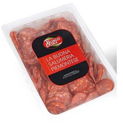 Borgo Dora spicy salsiccia Napoli sliced 1kg pepperoni style salami