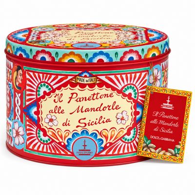 Dolce &amp; Gabbana Almond Panettone – Red Tin – 1kg