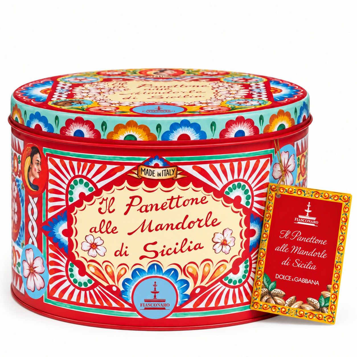 Dolce &amp; Gabbana Almond Panettone – Red Tin – 1kg