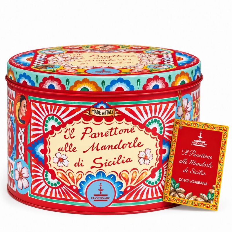 Dolce &amp; Gabbana Almond Panettone – Red Tin – 1kg