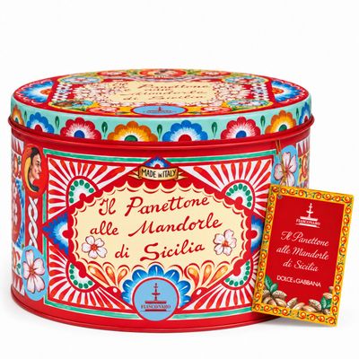 Dolce &amp; Gabbana Almond Panettone – Red Tin – 1kg
