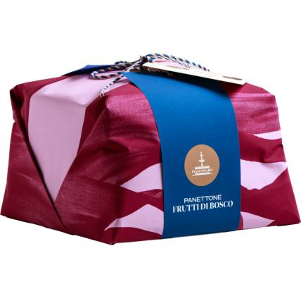 Fiasconaro Panettone Frutti di Bosco Hand Wrapped – 1kg (Gift Bag Included)