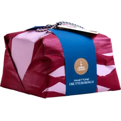 Fiasconaro Panettone Frutti di Bosco Hand Wrapped – 1kg (Gift Bag Included)