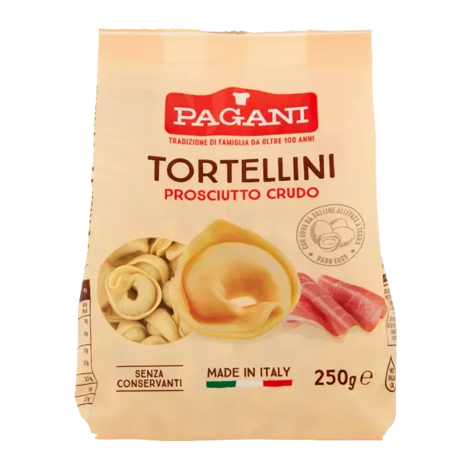 DRIED TORTELLINI AL PROSCIUTTO CRUDO - 250gr