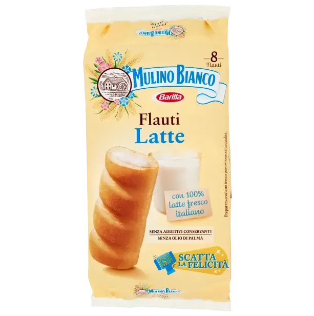 MULINO BIANCO FLAUTI LATTE-  8xPack 280gr