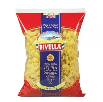 Divella Pasta Gomiti Pasta di Semola No.53 – 500g Divella Pasta Gomiti Pasta di Semola No.53 – 500g