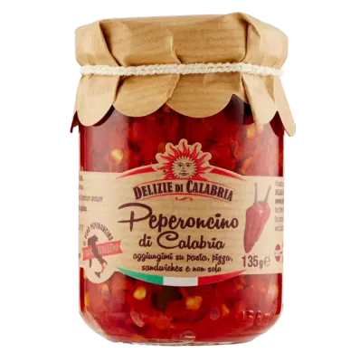 PEPERONCINO A FETTE DI CALABRIA JAR - Delizie di Calabria 135gr PEPERONCINO A FETTE DI CALABRIA JAR - Delizie di Calabria 135gr