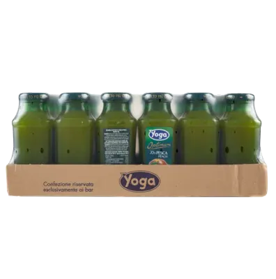 YOGA PESCA GLASS OPTIMUM 70% PEACH FRUIT JUICE - 24x200ml