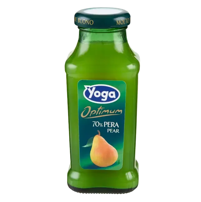 YOGA PERA GLASS OPTIMUM 70% PEAR FRUIT JUICE - 24x200ml