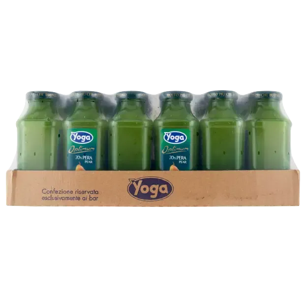 YOGA PERA GLASS OPTIMUM 70% PEAR FRUIT JUICE - 24x200ml