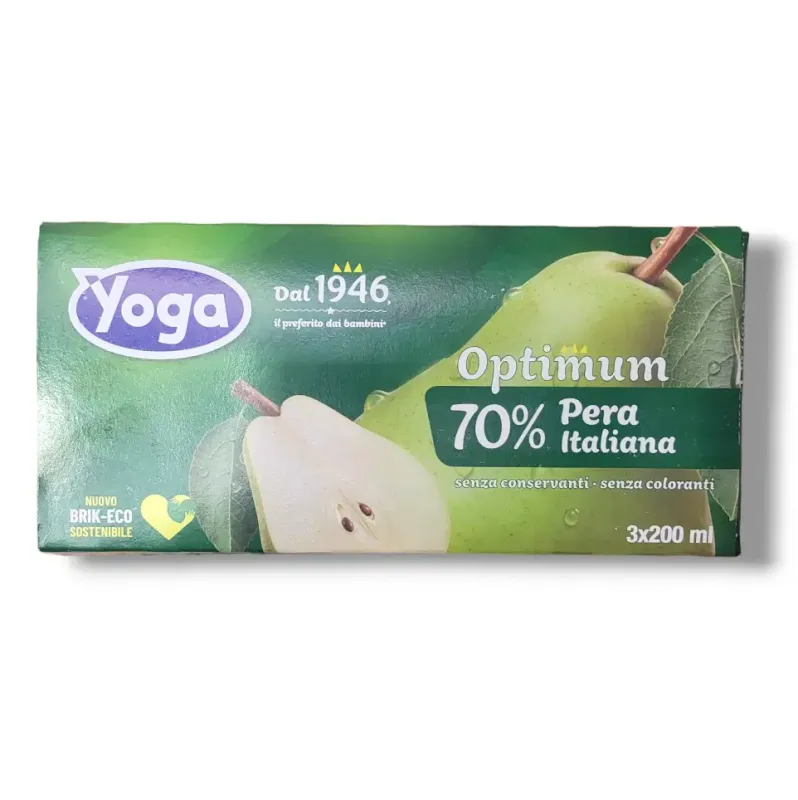 Yoga Pear Optimum 70% Pear Nectar – 3 x 200ml