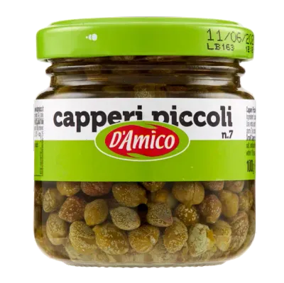 Capers in Vinegar (Capperi in Aceto) – D’Amico 100g Capers in Vinegar (Capperi in Aceto) – D’Amico 100g