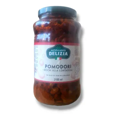 SUNDRIED TOMATOES IN SUNFLOWER OIL - Delizia 3100ml