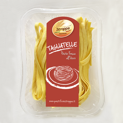 FRESH PASTA TAGLIATELLE ALL'UOVO -STROPPA  - 250gr BEST BEFORE 16/03/26