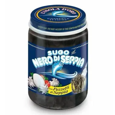 BLACK INK SQUID SAUCE (nero di seppia) - L'isola D'ora 130gr