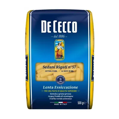 DE CECCO SEDANI RIGATI No.57 - 500gr DE CECCO SEDANI RIGATI No.57 - 500gr