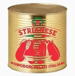 Strianese Italian Whole Peeled Plum Tomatoes – 6 x 2.5kg (Pomodori Pelati Catering Pack)