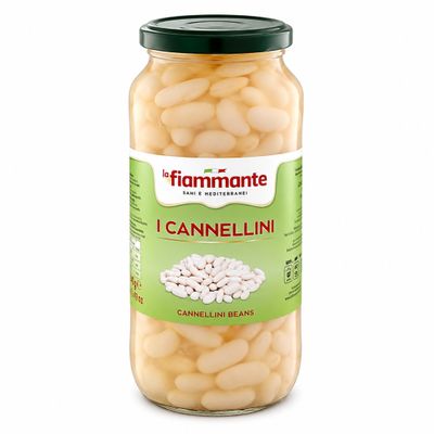 La Fiammante Cannellini Beans 540g glass jar