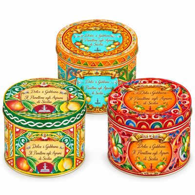 Dolce &amp; Gabbana Mini Panettone Agrumi &amp; Zafferano – 100g (Tin + Gift Bag)