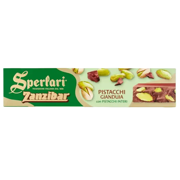 Sperlari Zanzibar Pistacchi e Gianduia – 200g