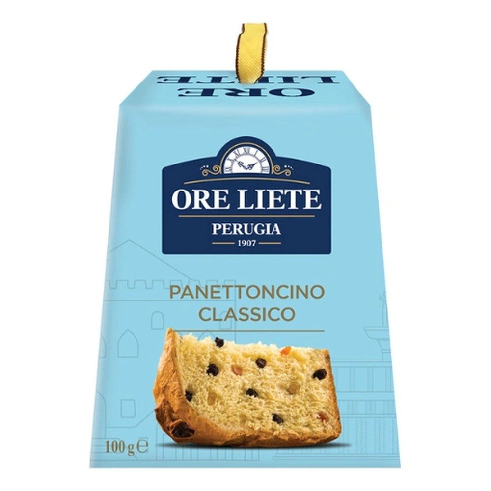 Ore Liete Panettoncino 100g mini Panettone in a festive gift box