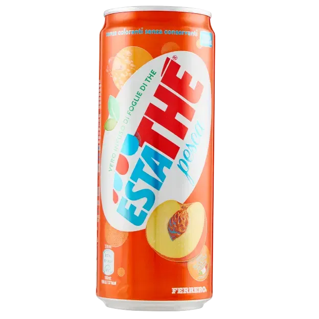 Estathé Pesca Peach Iced Tea Cans – 24 x 330ml