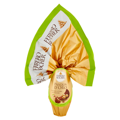 Ferrero Rocher Milk Chocolate Easter Egg – 225g Luxury Chocolate Egg with Ferrero Rocher Pralines