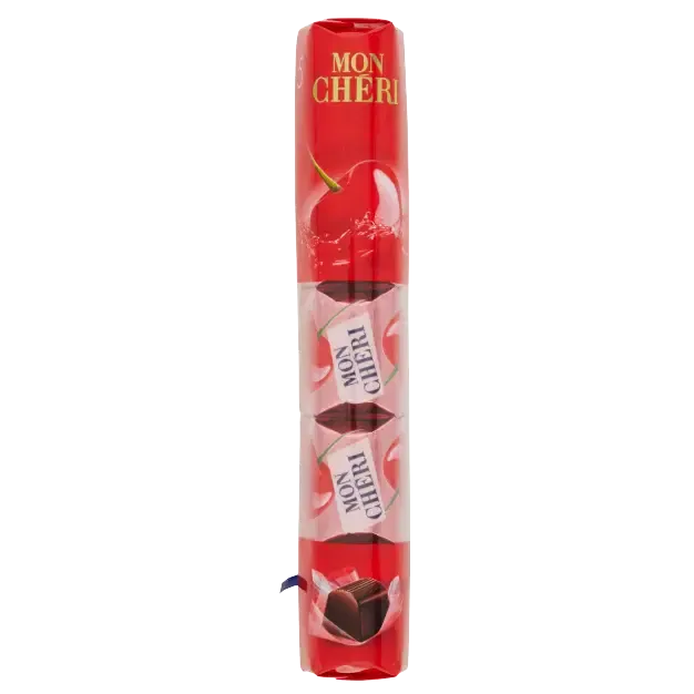Ferrero Mon Chéri five-piece pack of cherry and liqueur dark chocolates, 52g