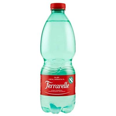 Ferrarelle 500ml naturally sparkling mineral water 24 pack plastic bottles Italian water