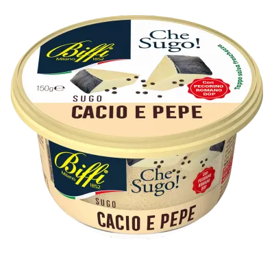 Fresh Cacio e Pepe Sauce - BIFFI 150gr Fresh Cacio e Pepe Sauce - BIFFI 150gr