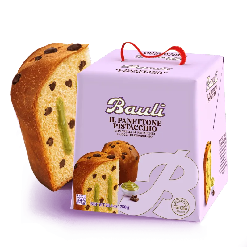 Bauli Panettone with Pistachio Cream – 750g BBE 04/26