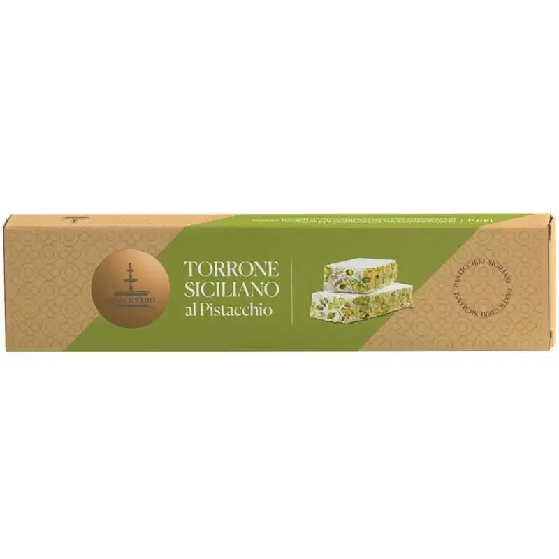 TORRONE SICILIANO WITH PISTACHIO - Fiasconaro 150gr    BEST BEFORE END SEPT 25