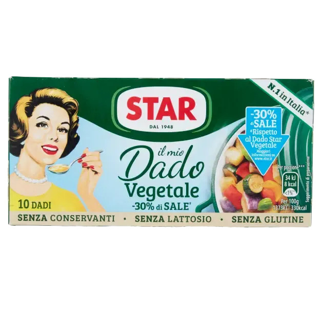 STAR Low Salt Vegetable Italian Stock – 10 Cubes (100g)