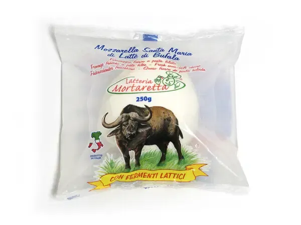 FROZEN MOZZARELLA DI BUFALA CAMPANA PDO - Marrandino 12X250gr FROZEN BEFORE BEST BEFORE DATE