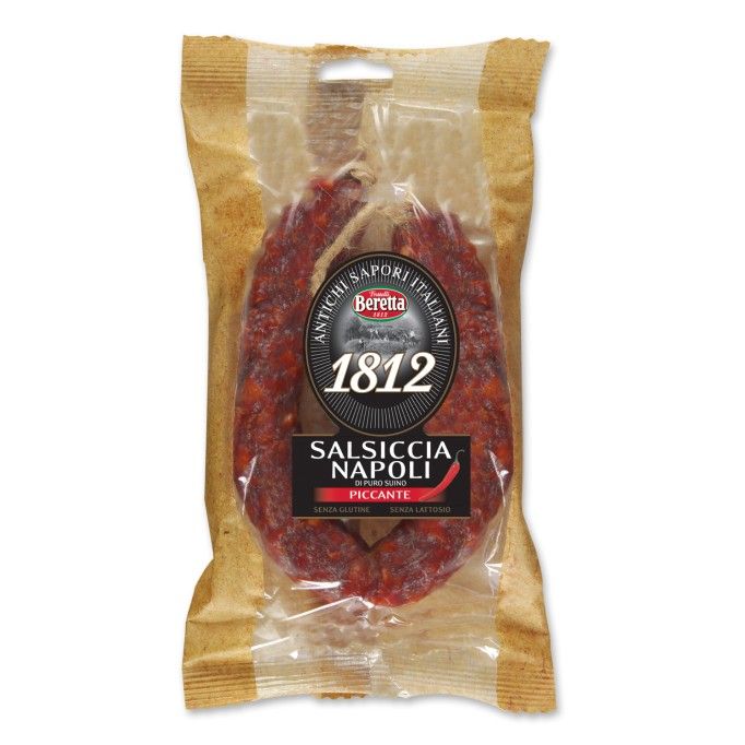 Beretta Salsiccia Napoli Piccante Curva – 250g (avg)