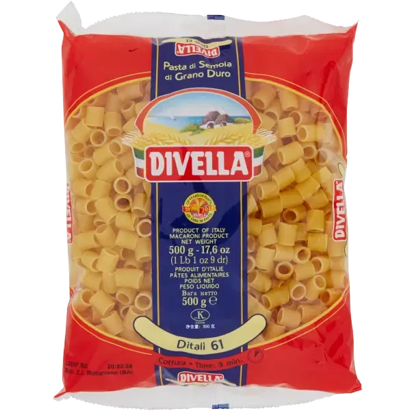 Divella Ditali Pasta di Semola No.61 – 500g