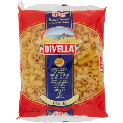 Divella Ditali Pasta di Semola No.61 – 500g Divella Ditali Pasta di Semola No.61 – 500g