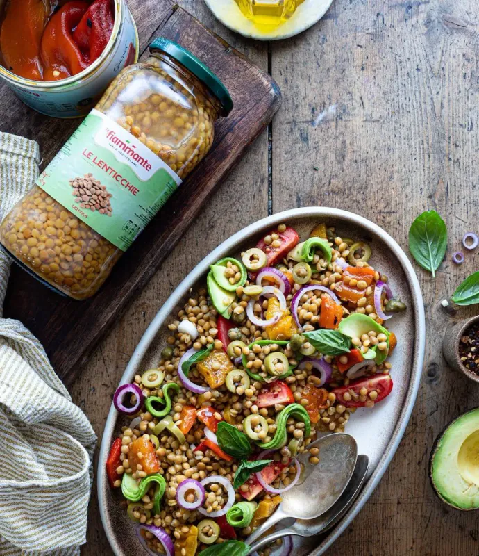 LE LENTICCHIE ( Lentils in jar ) - La Fiammante 540gr