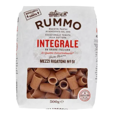 RUMMO MEZZI RIGATONI INTEGRALE No.51 - 500gr RUMMO MEZZI RIGATONI INTEGRALE No.51 - 500gr