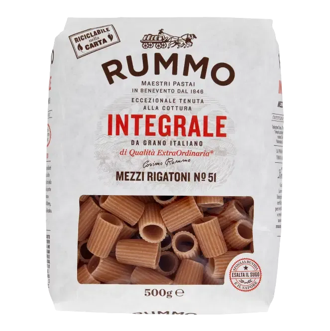 RUMMO MEZZI RIGATONI INTEGRALE  No.51 - 500gr
