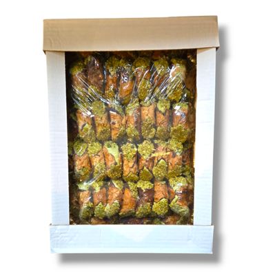 Crunchy Cannoli with Pistachio Cream (Wheat free) 69pc Avg- 3kg