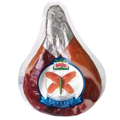 Balugani Prosciutto Crudo MEC Rustico Pressato – Whole Italian Air-Cured Ham (Avg. 6.75kg)