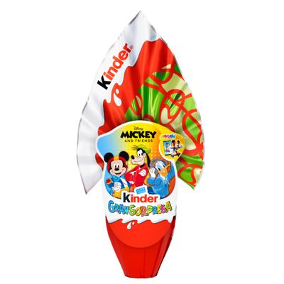 Kinder Mickey Mouse Easter egg 150g milk chocolate egg with surprise toy Disney packaging
